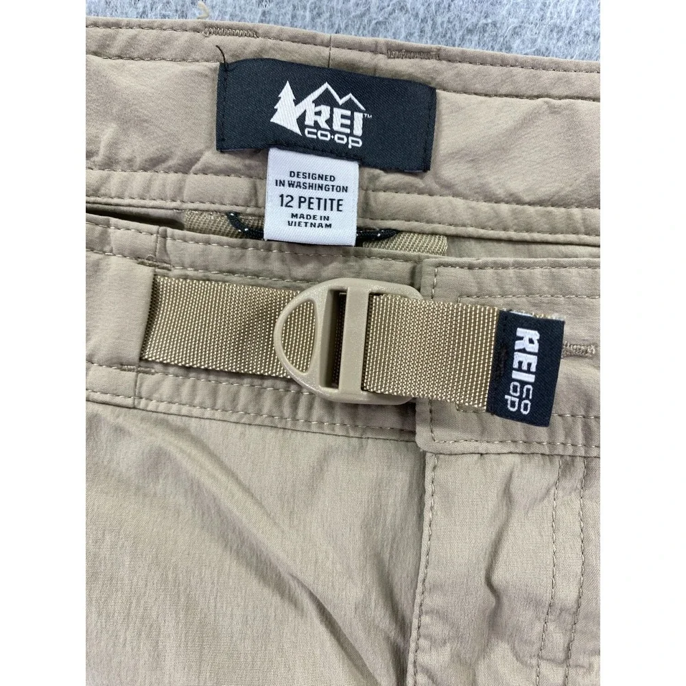 REI Co-op Womens Size 12P Classic Sahara Convertible Hiking Pants Beige‎ Utility